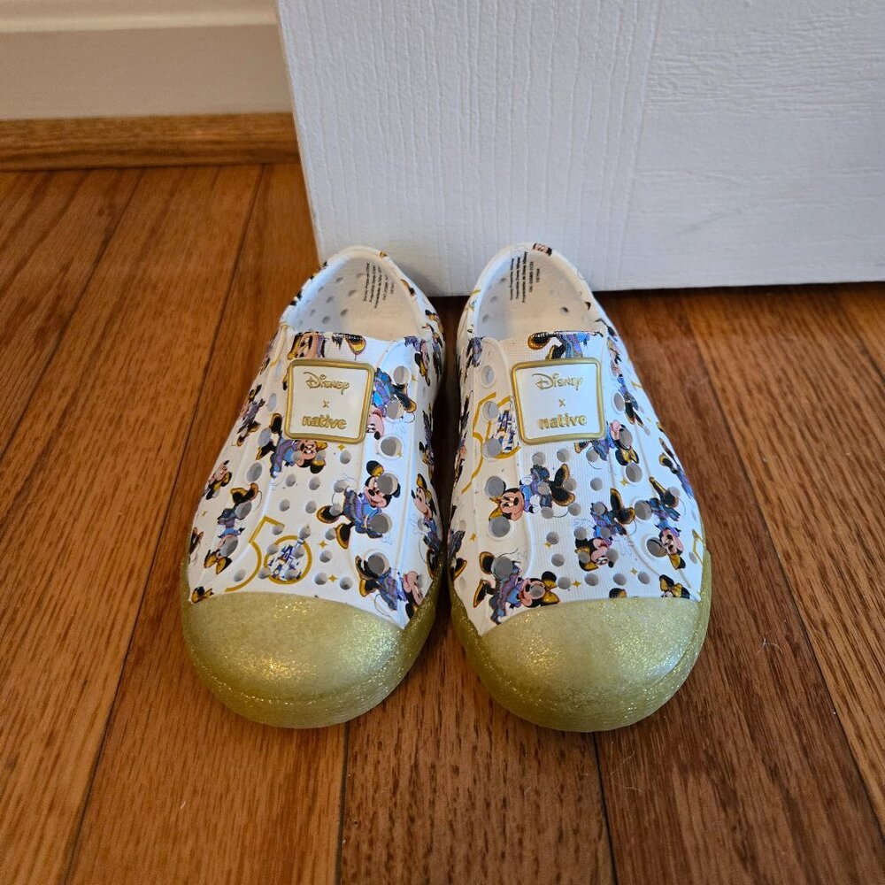 Toddler size 5 Native and Disney anniversary shoes